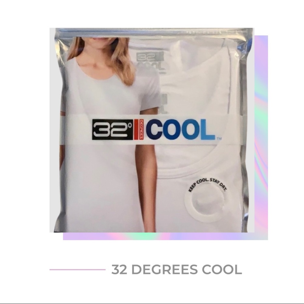 Women's 32 Degrees Cool 2-Pack Scoop Neck Tees - XL